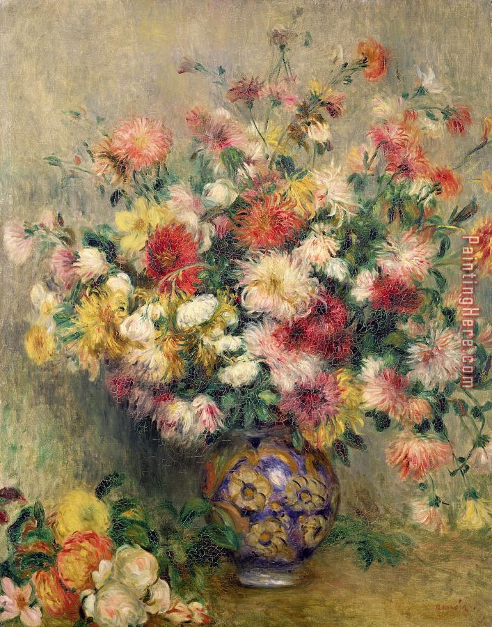 Pierre Auguste Renoir Dahlias